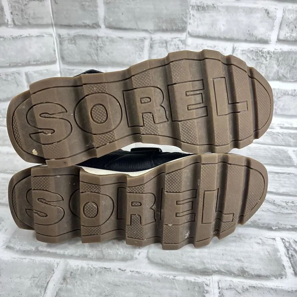 Sorel Kinetic Women's Size 8 Sneakers Slip On High Top Shoes Black NL3374-010